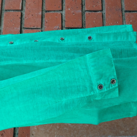 Style & Co Petite Medium Emerald Button Down Top with 3/4 Cuff Sleeves NWT - Picture 8 of 15